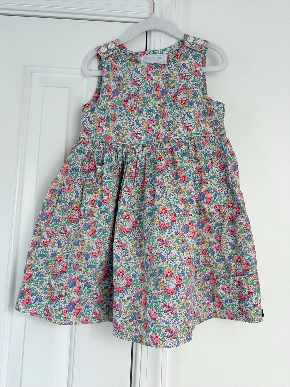 Au chat botte floral dress 5T